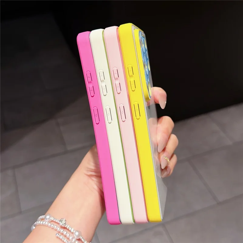 For Samsung Galaxy S24 Ultra Case Contrast Color PC + TPU Phone Cover - Yellow  /  White  /  Blue