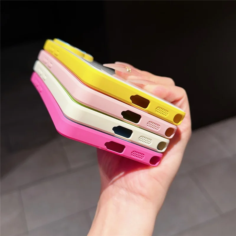For Samsung Galaxy S24 Ultra Case Contrast Color PC + TPU Phone Cover - Yellow  /  White  /  Blue