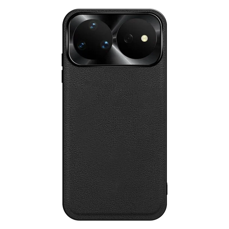 For Huawei nova 16 Pro 5G Case PU + TPU + PC Phone Back Cover with Metal Lens Frame - Black