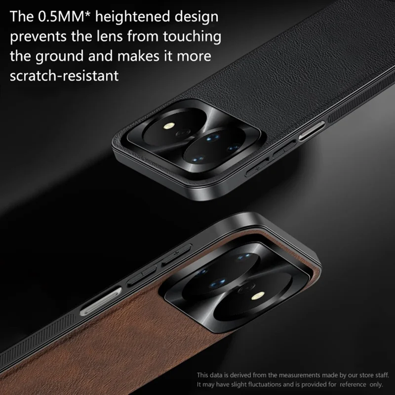 For Huawei nova 16 Pro 5G Case PU + TPU + PC Phone Back Cover with Metal Lens Frame - Black