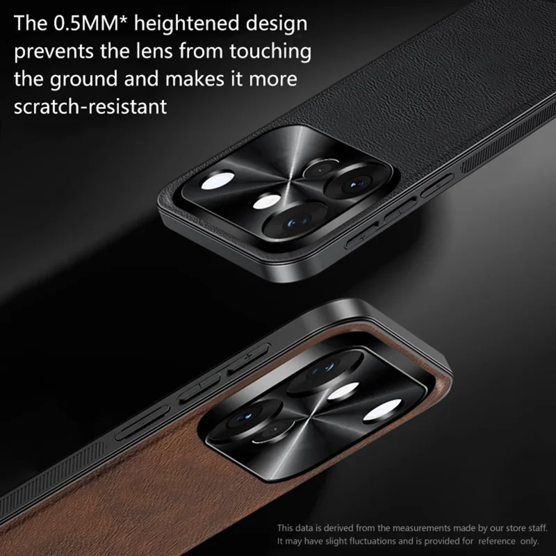 For vivo S60 5G Case PU + TPU + PC Phone Back Cover with Metal Lens Frame - Black