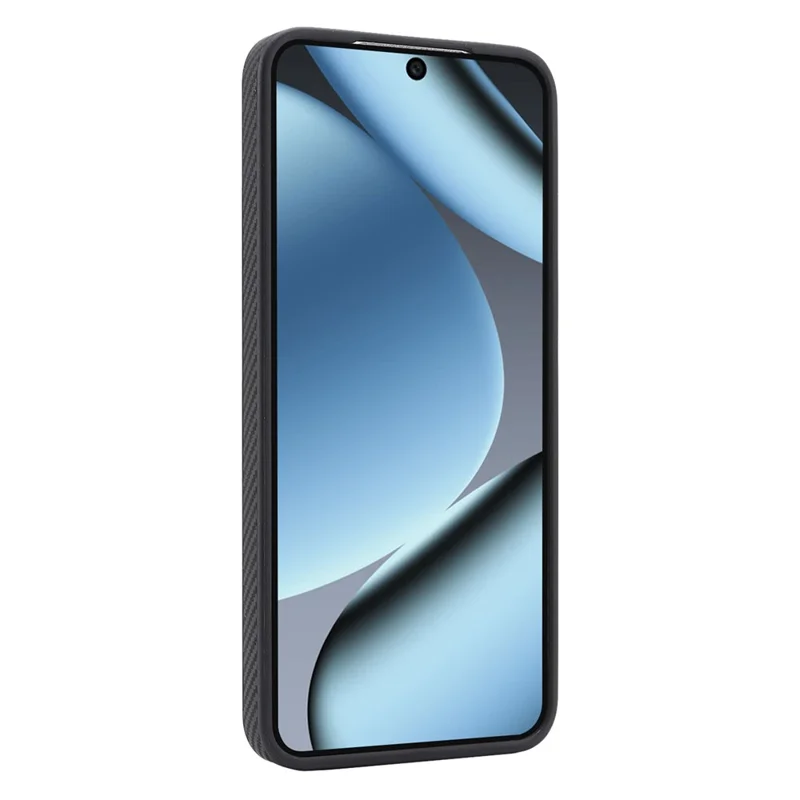 Front view of Google Pixel phone fitted with black protective case