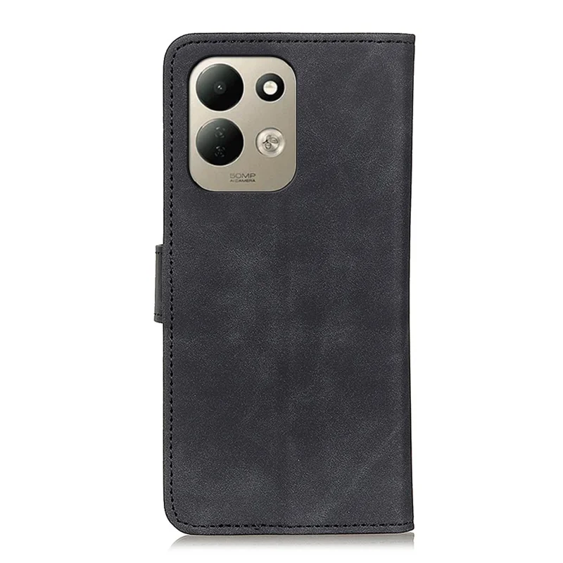 KHAZNEH para Xiaomi Redmi 17 5G / Redmi 17 4G Capa de Telemóvel em Pele Sintética Vintage - Preto