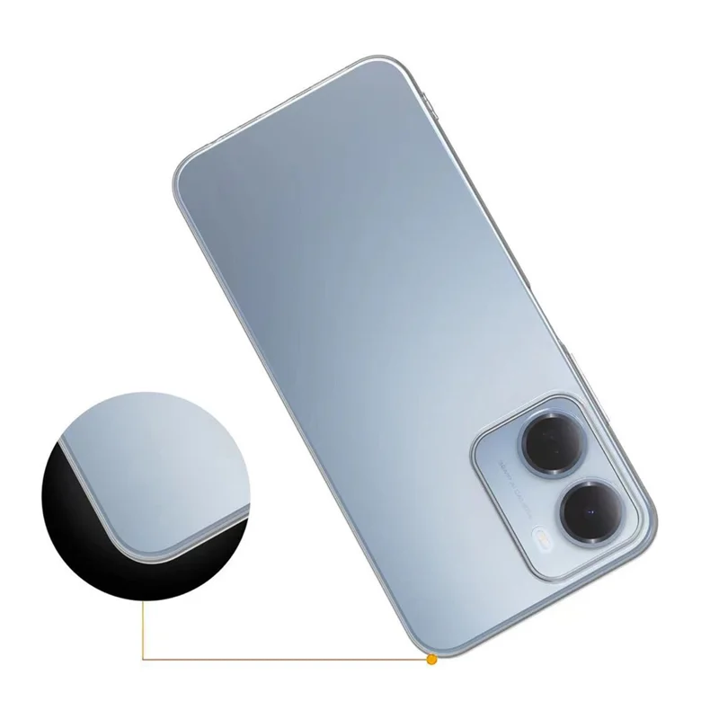 Прозрачный тонкий чехол из гибкого ТПУ для Xiaomi Redmi Note 17 Pro+ 5G, задняя крышка — прозрачный чехол для телефона