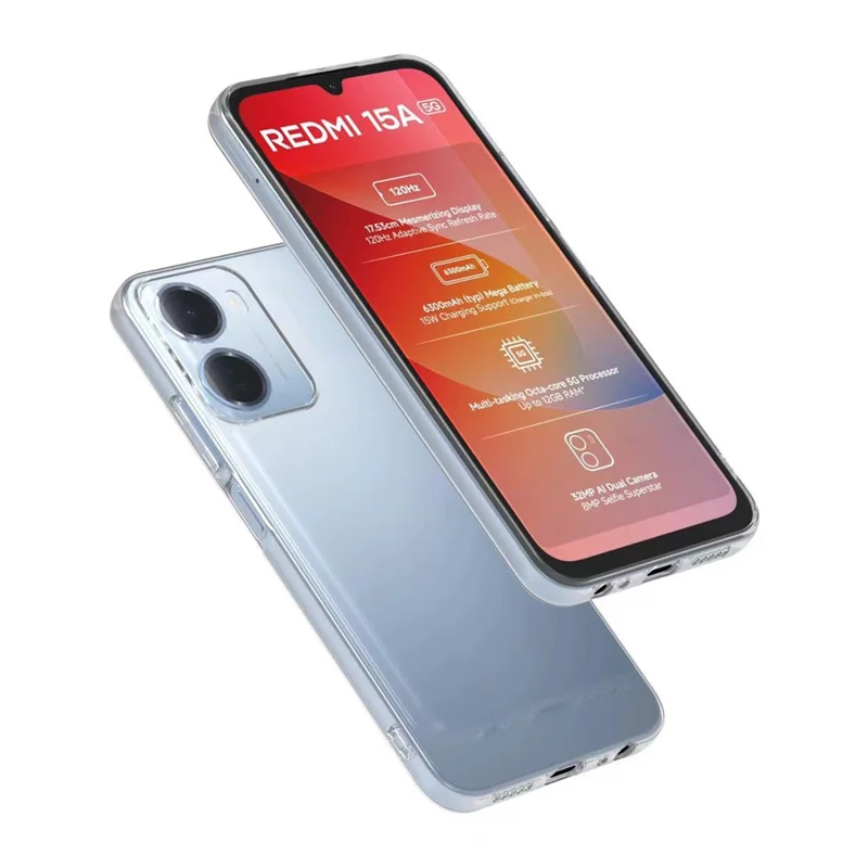 Прозрачный тонкий чехол из гибкого ТПУ для Xiaomi Redmi Note 17 Pro+ 5G, задняя крышка — прозрачный чехол для телефона