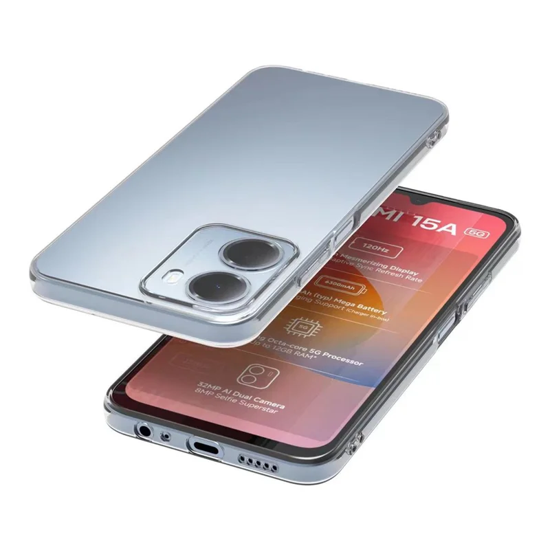 Прозрачный тонкий чехол из гибкого ТПУ для Xiaomi Redmi Note 17 Pro+ 5G, задняя крышка — прозрачный чехол для телефона
