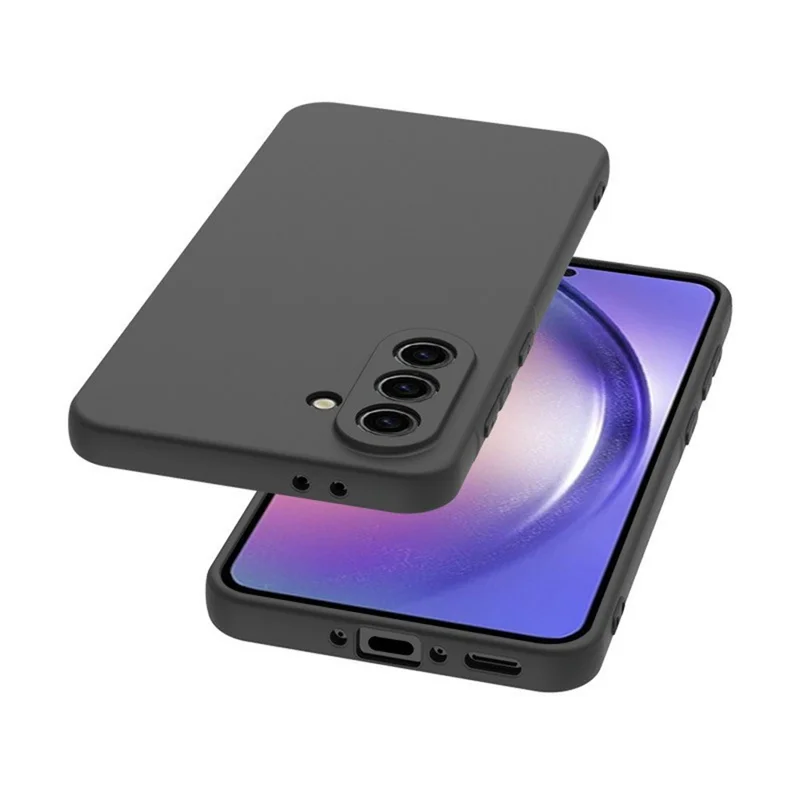 For Samsung Galaxy A18 5G / A18 4G / A17 5G / A17 4G Case Slim TPU Scratch Resistant Matte Phone Cover - Black