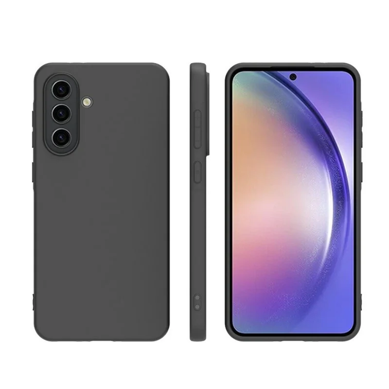 For Samsung Galaxy A18 5G / A18 4G / A17 5G / A17 4G Case Slim TPU Scratch Resistant Matte Phone Cover - Black