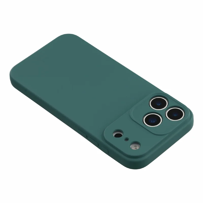 For iPhone 18 Pro  /  17 Pro Case TPU Back Soft Anti-Scratch Fiber Lining Phone Cover - Army Green