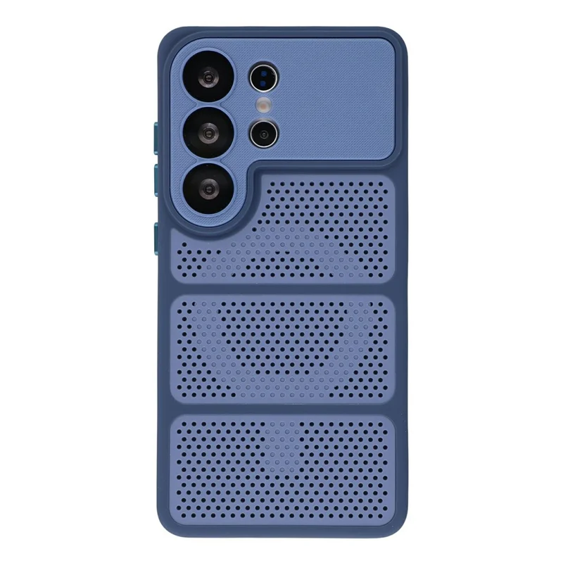 For Samsung Galaxy S25 Ultra Magnetic Case Three-Zone Cooling PC + TPU Scratch Resistant Phone Cover - Blue - 2