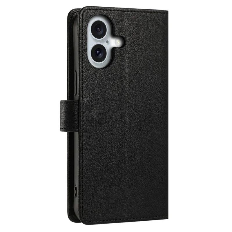 Für iPhone 17 Hülle PU-Leder Schmetterling Blumen Reißverschluss-Mappen-Handyhülle mit Handschlaufe / Schultergurt - Schwarz