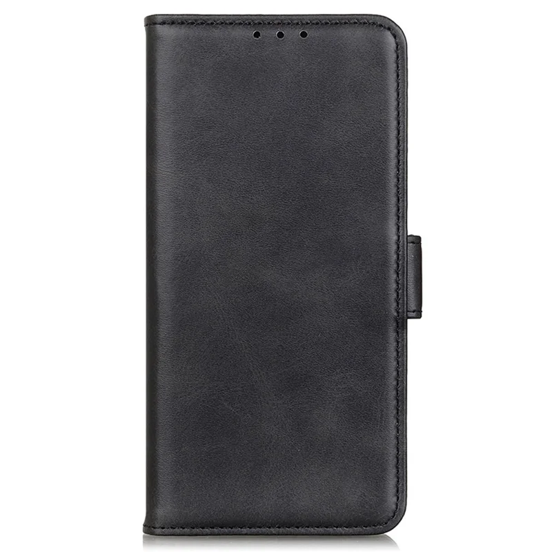 For Samsung Galaxy S23 Bump Proof Protection Cover Magnetic Wallet Foldable Stand Cowhide Texture PU Leather Case - Black
