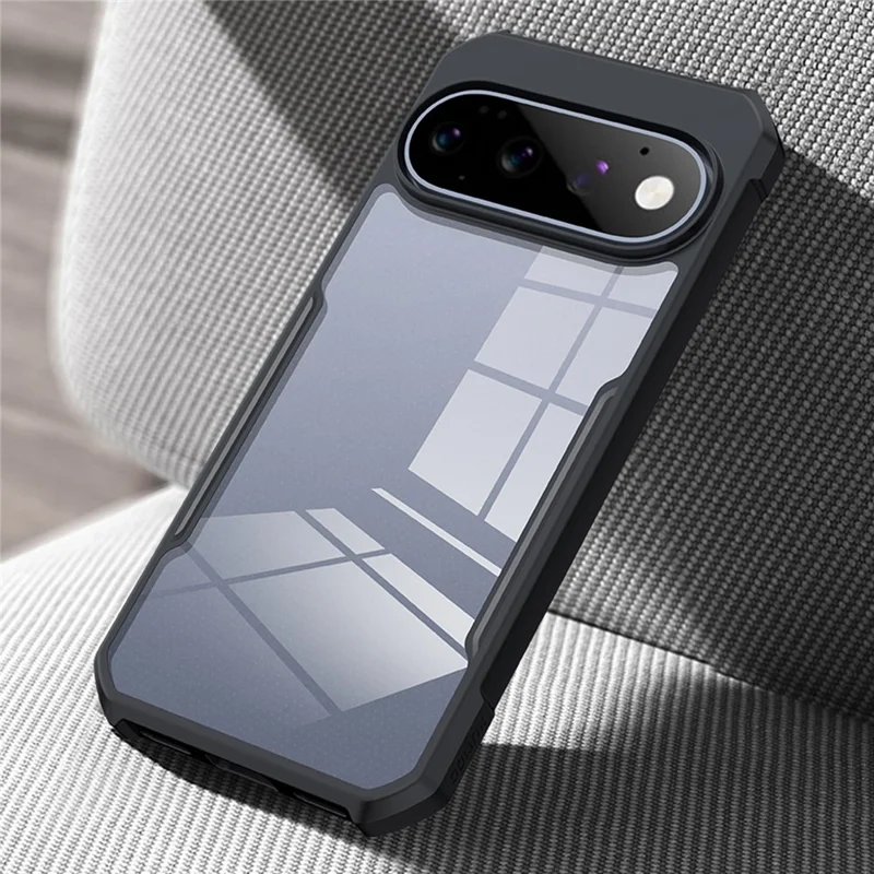 XUNDD For Google Pixel 11 Pro  /  Pixel 11 Case Dropproof TPU + Acrylic Clear Back Phone Cover - Black