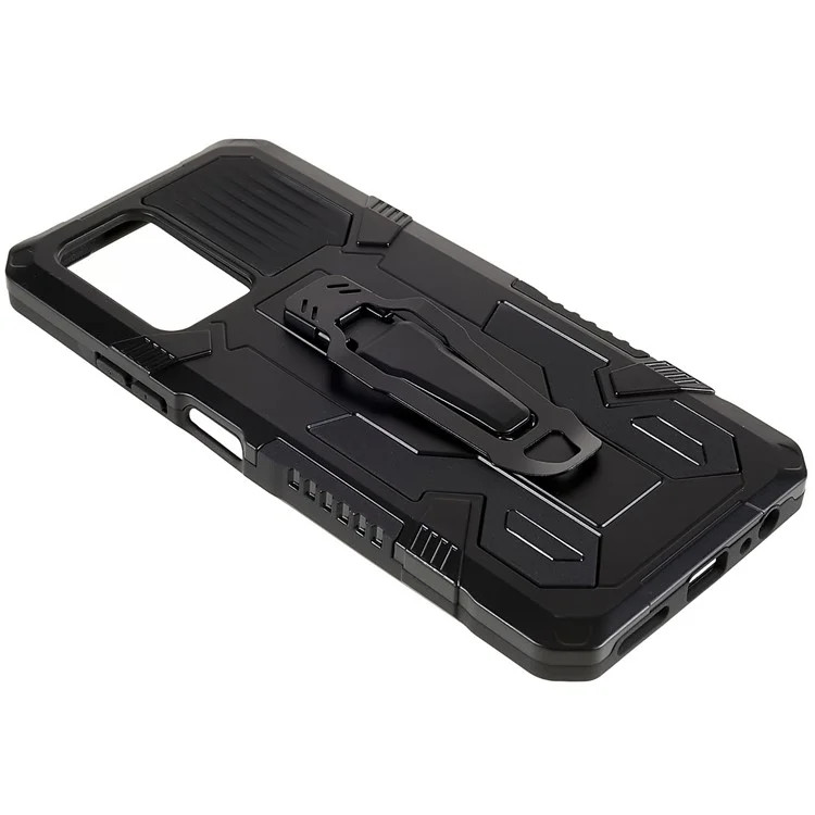 Per Infinix Note 10 Pro Cover Custodia Telefonica con Clip da Cintura Supporto - Nero