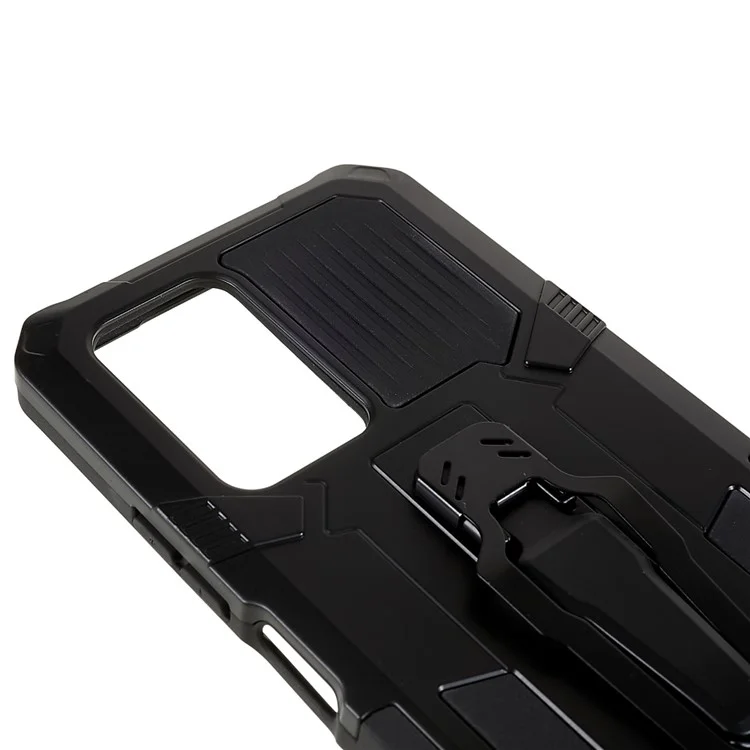 Per Infinix Note 10 Pro Cover Custodia Telefonica con Clip da Cintura Supporto - Nero