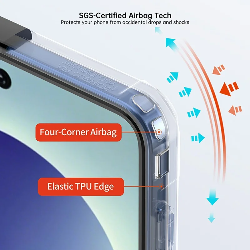 For Samsung Galaxy Z Flip8 Magnetic Case TPU + PC Folding Hinge Shockproof Phone Cover - Black