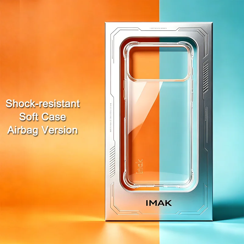 IMAK for iPhone 18 Pro / 17 Pro Case TPU Phone Cover Airbag Shockproof Protection - Transparent - 3