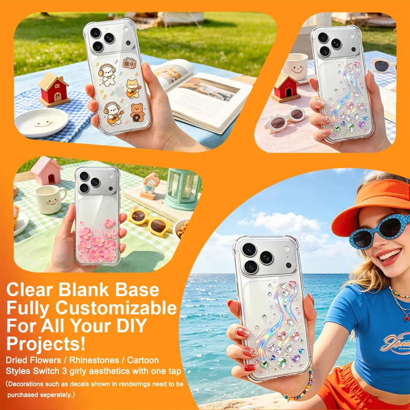 IMAK for iPhone 18 Pro / 17 Pro Case TPU Phone Cover Airbag Shockproof Protection - Transparent - 5