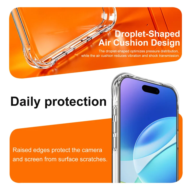 IMAK for iPhone 18 Pro / 17 Pro Case TPU Phone Cover Airbag Shockproof Protection - Transparent - 7