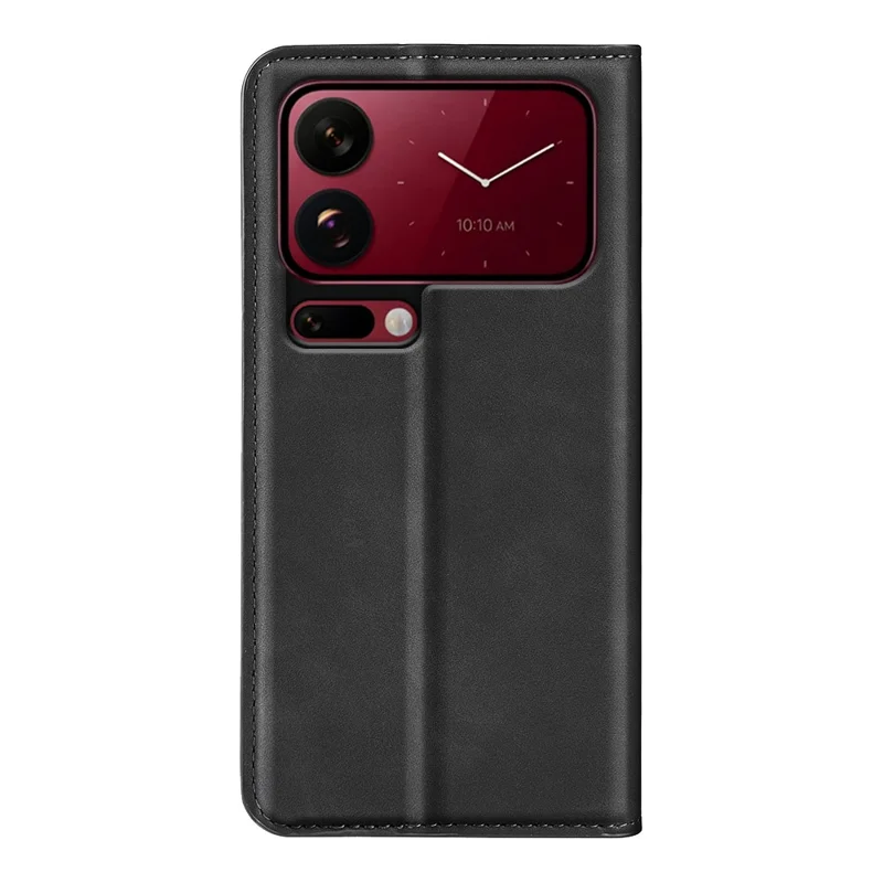 For Xiaomi 18 Pro Max Case Skin Touch Leather Wallet Phone Cover - Black