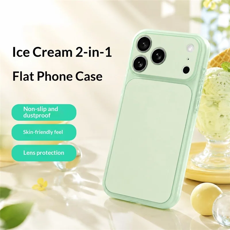 For iPhone 17 Pro Max Case Dual-Layer PC + TPU Shockproof Phone Cover - Green