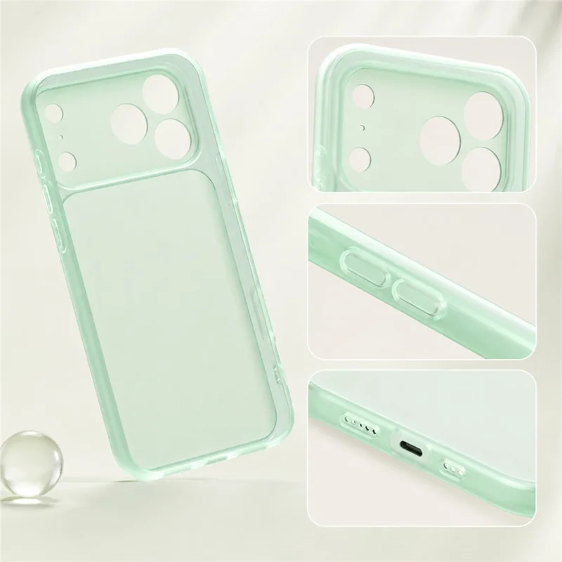 For iPhone 17 Pro Max Case Dual-Layer PC + TPU Shockproof Phone Cover - Green
