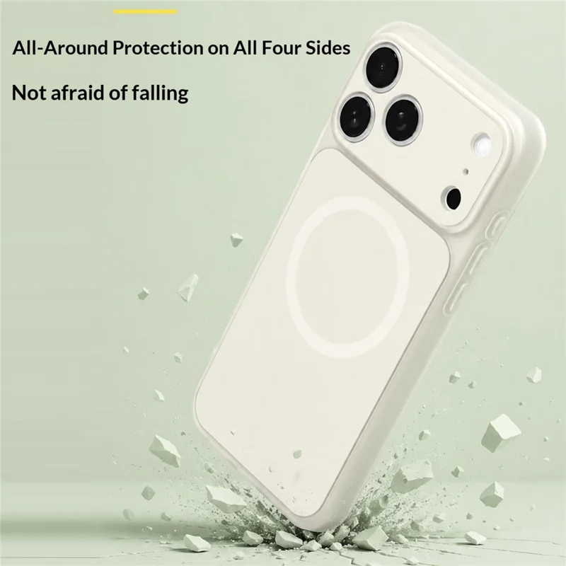 For iPhone 17 Pro Max Case Compatible with MagSafe Hybrid Design PC + TPU Protective Phone Cover - Green