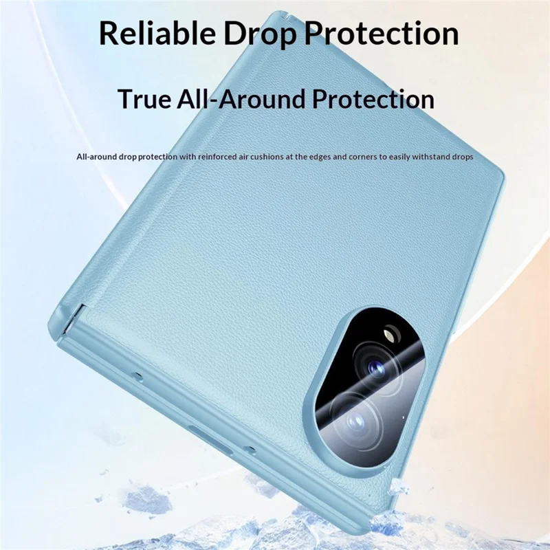 For Samsung Galaxy Z Fold8 Case with Anti-spy Tempered Glass Screen Protector Leather + PC Hinge Protection Phone Cover - Black