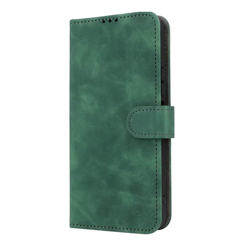For Xiaomi Poco C95 Pro Leather Case Skin Feel Anti Drop Wallet Stand Flip Phone Cover - Green