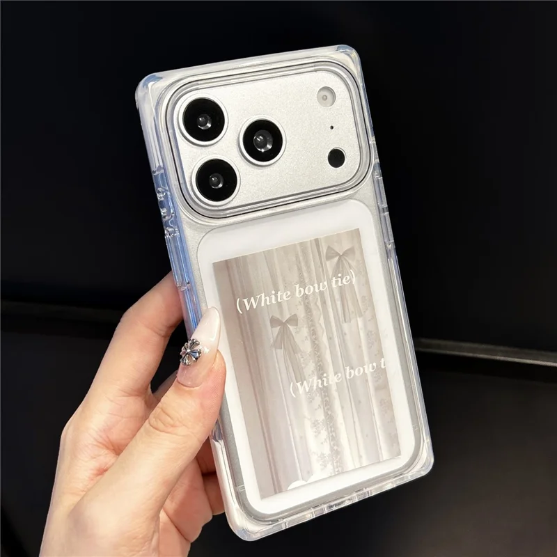 Coque pour iPhone 18 Pro Max / 17 Pro Max, coque transparente en TPU renforcée aux coins, antichoc - Blanc