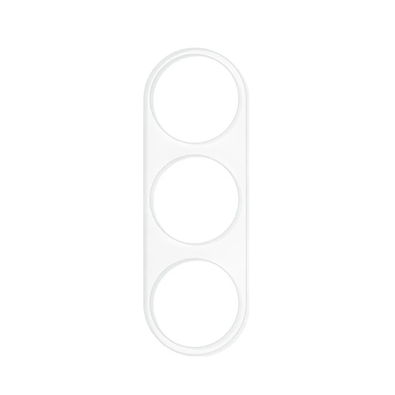 Cover magnetico per Samsung Galaxy S26 FE, custodia opaca in PC + TPU con 2 protezioni per fotocamera + 2 protezioni per schermo in vetro temperato - Bianco