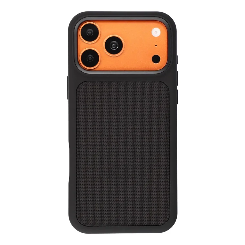 X-LEVEL for iPhone 18 Pro Max / 17 Pro Max Magnetic Case Silicone + Tech Fabric Shockproof Anti-Scratch Phone Cover - Black