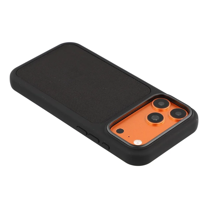 X-LEVEL for iPhone 18 Pro Max / 17 Pro Max Magnetic Case Silicone + Tech Fabric Shockproof Anti-Scratch Phone Cover - Black