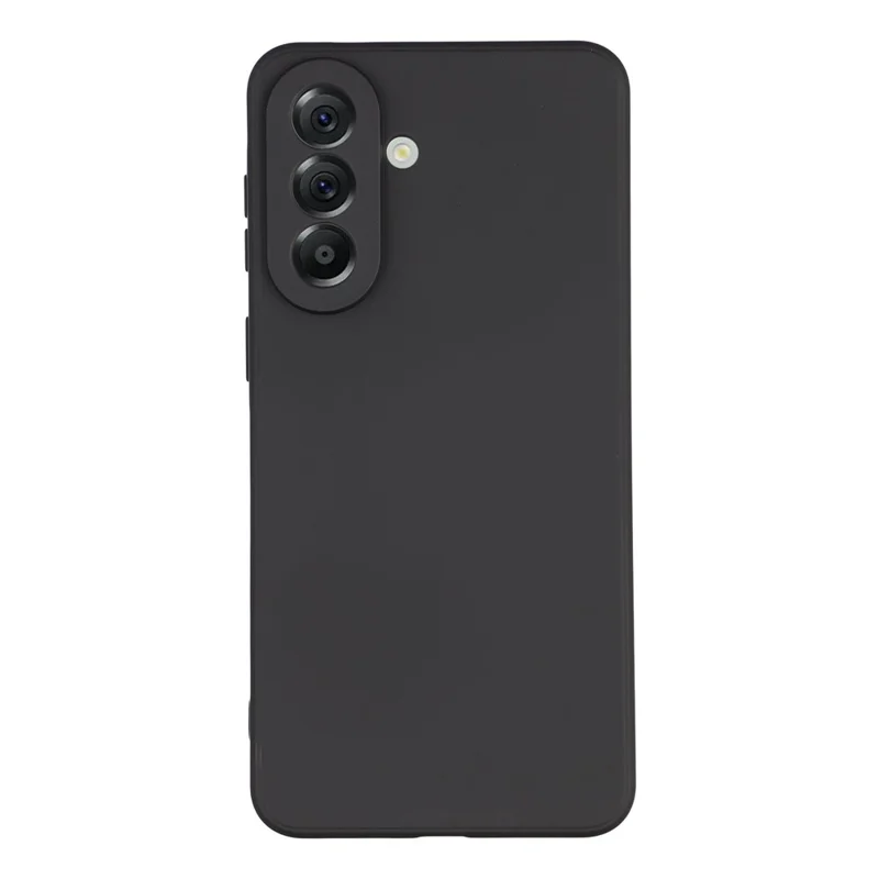 For Samsung Galaxy S26 FE Case TPU Back Soft Anti-Scratch Fiber Lining Phone Cover - Black - 1