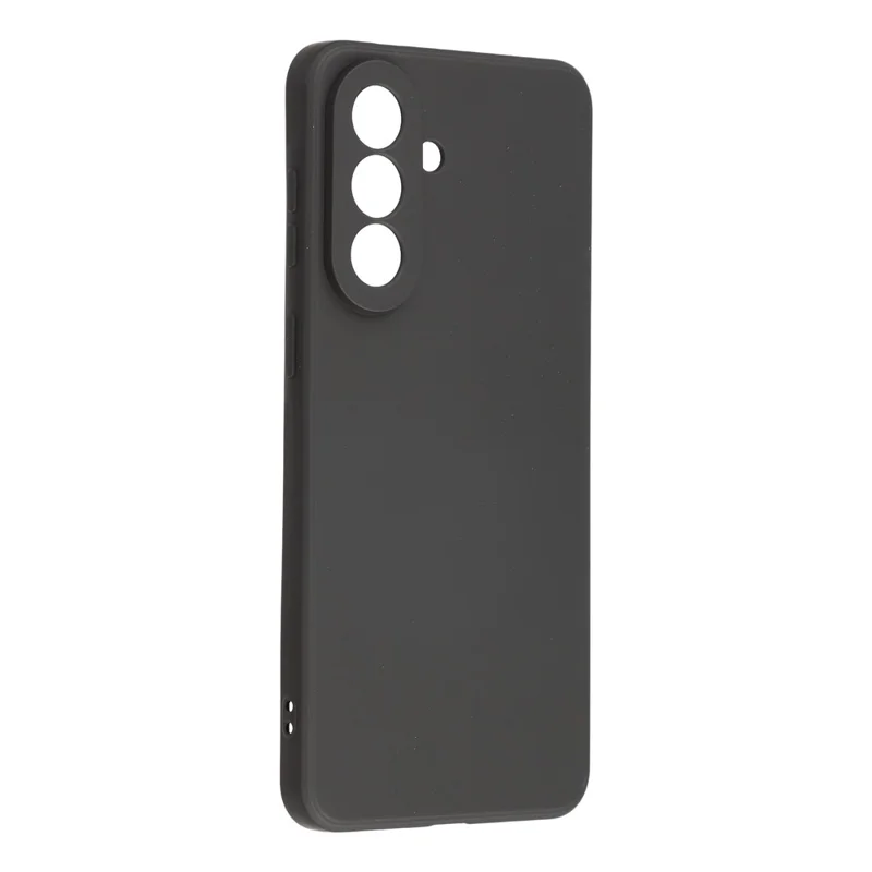For Samsung Galaxy S26 FE Case TPU Back Soft Anti-Scratch Fiber Lining Phone Cover - Black - 2