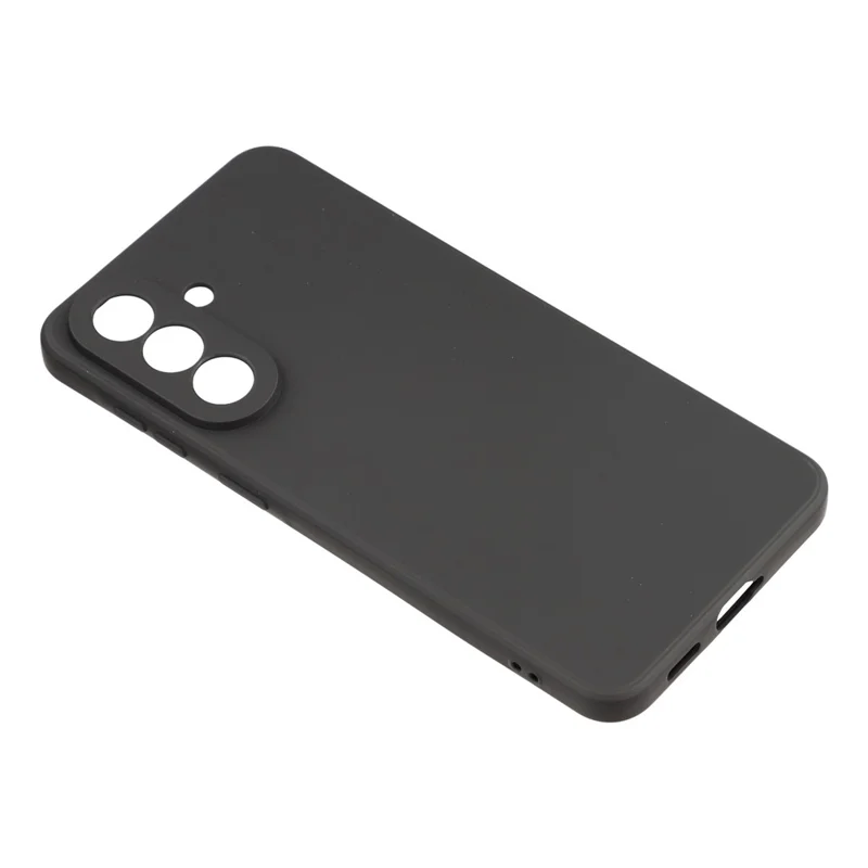 For Samsung Galaxy S26 FE Case TPU Back Soft Anti-Scratch Fiber Lining Phone Cover - Black - 3