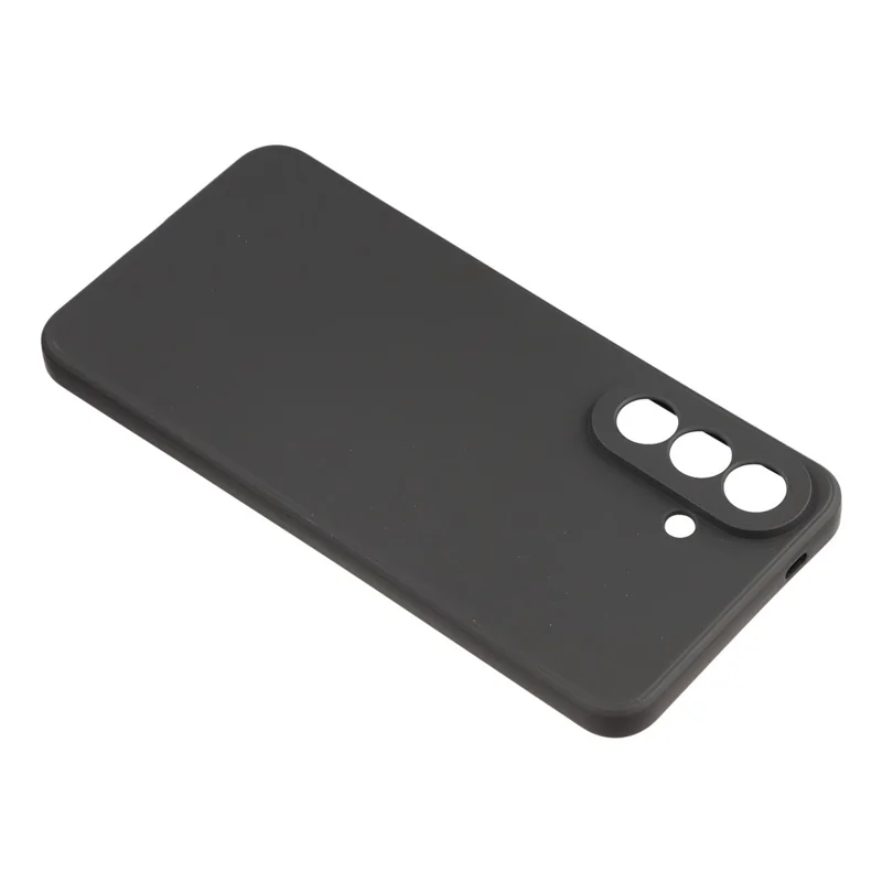 For Samsung Galaxy S26 FE Case TPU Back Soft Anti-Scratch Fiber Lining Phone Cover - Black - 4
