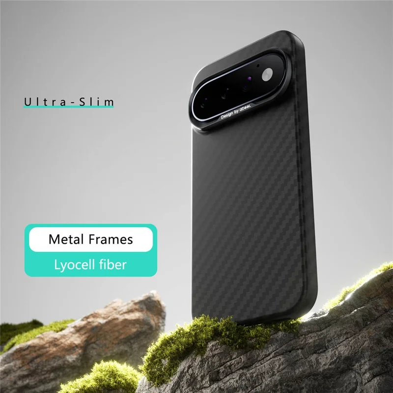 ABEEl for Google Pixel 11 Pro Magnetic Case PC + TPU Ultra Thin Minimalist Phone Cover - Carbon Fiber Texture