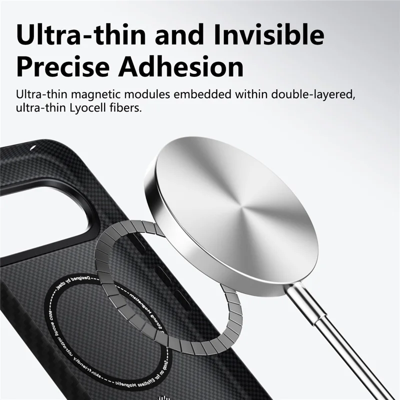 ABEEl for Google Pixel 11 Pro Magnetic Case PC + TPU Ultra Thin Minimalist Phone Cover - Carbon Fiber Texture
