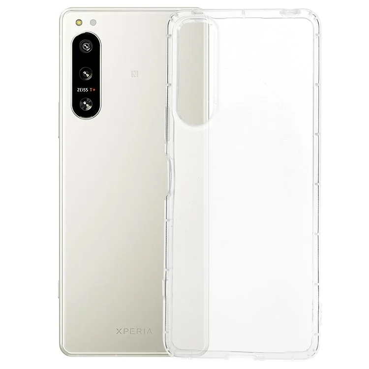For Sony Xperia 5 IV 5G Crystal Clear Airbag Shockproof Phone Case Flexible TPU Anti-drop TPU Cover Protector