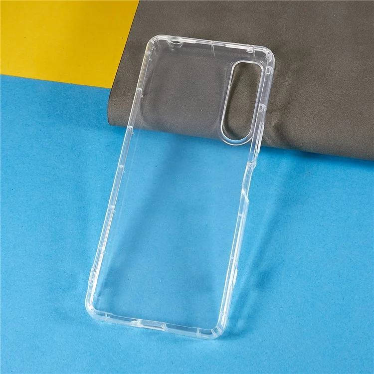 For Sony Xperia 5 IV 5G Crystal Clear Airbag Shockproof Phone Case Flexible TPU Anti-drop TPU Cover Protector