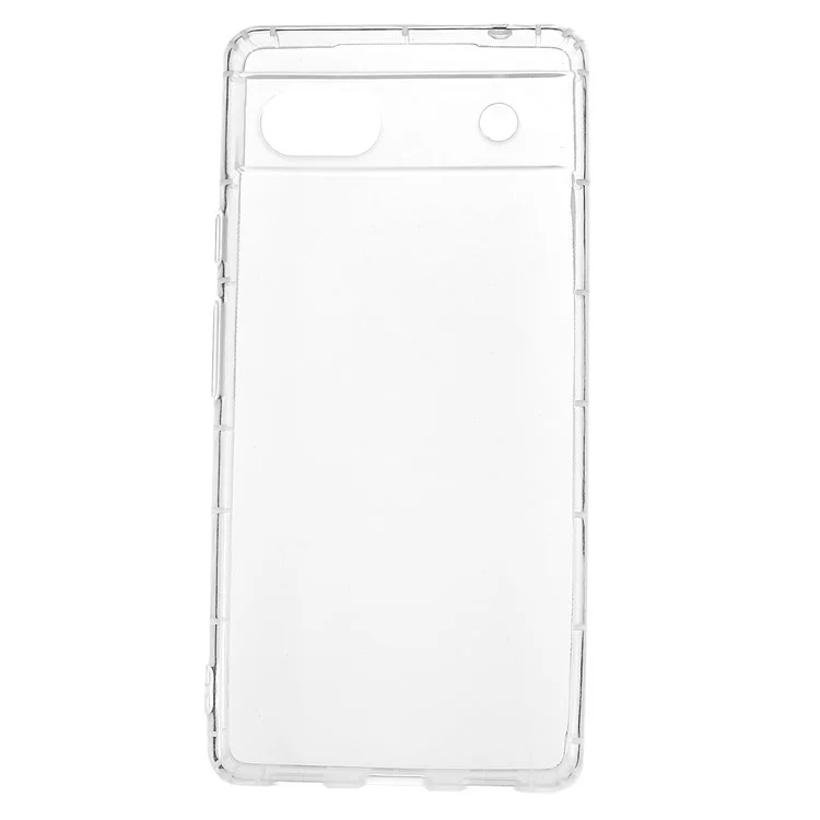Phone Case for Google Pixel 6a, Collision Resistant Airbag Protection Transparent TPU Back Cover
