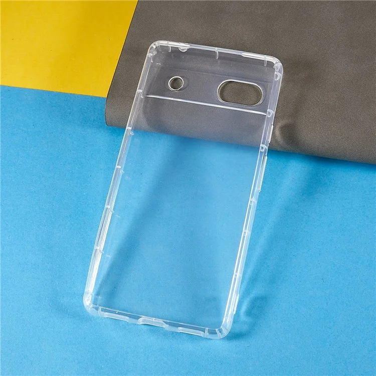 Phone Case for Google Pixel 6a, Collision Resistant Airbag Protection Transparent TPU Back Cover