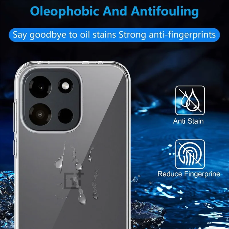 For OnePlus Nord 6 5G Clear TPU Anti-Scratch Phone Case + 2.5D Arc Edge Screen Protector