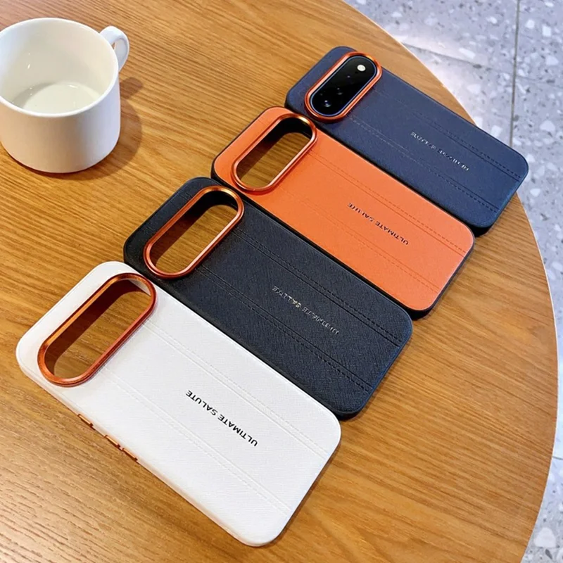 For Google Pixel 11 Pro Case Leather Texture PC + TPU Anti-slip Protective Phone Cover - White