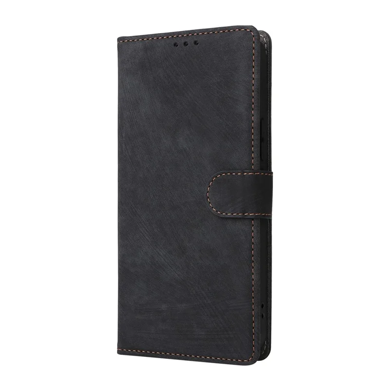 For OnePlus Turbo 6X Pro 5G Wallet Case RFID Blocking PU Leather Phone Cover Stand with Strap - Black