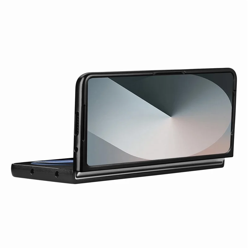 For Samsung Galaxy Z Fold8 Ultra Case Carbon Fiber Texture Leather + PC Anti-Scratch Protective Cover - Black