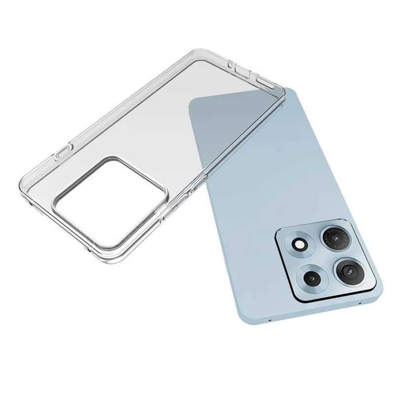 For Motorola Edge 70 Max 5G Case Watermark Resistant TPU Phone Back Cover - Transparent