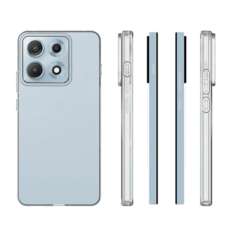 For Motorola Edge 70 Max 5G Case Watermark Resistant TPU Phone Back Cover - Transparent