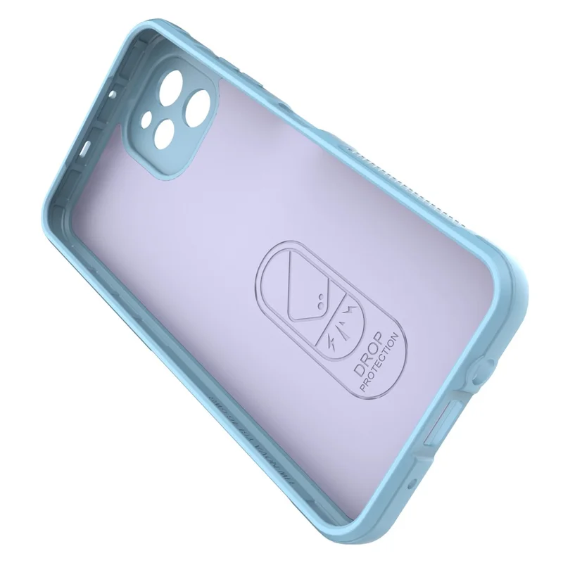 For Huawei nova Y61 4G faldsikker bagside dæksel fleksibelt TPU anti-skrab beskyttelsesdæksel - babyblå